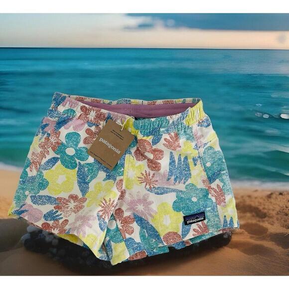 Patagonia Other - $49 Patagonia Kids Baggies Shorts 4" Lined Swim Trunks Spring Natural XL 14